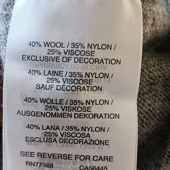 J. Crew Gray Wool Blend Lace Panel Crewneck Sweater - Picture 6 of 6